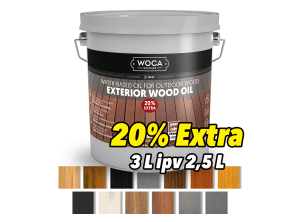 Woca Exterior Wood Oil 3 Liter Actie 20% Extra